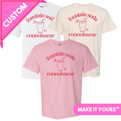 Make It Yours™ 'Fountain Soda Connoisseur' T-Shirt - United Monograms