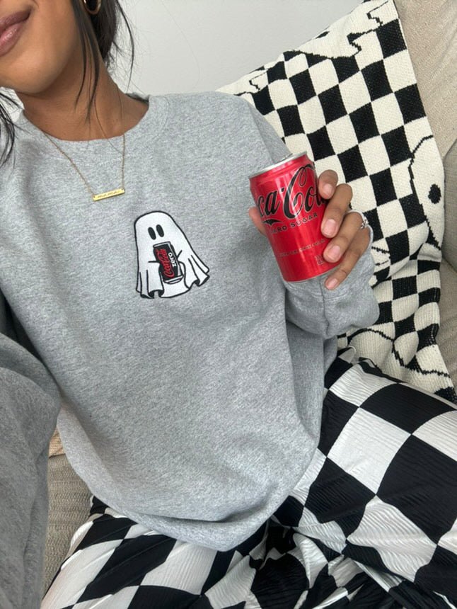 Make It Yours™ 'Ghost Drinks' Crewneck Sweatshirt - United Monograms
