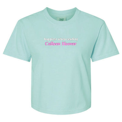 Make It Yours™ 'Happiest When Reading...' Comfort Colors Boxy T-Shirt - United Monograms