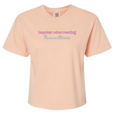 Make It Yours™ 'Happiest When Reading...' Comfort Colors Boxy T-Shirt - United Monograms
