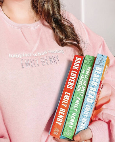Make It Yours™ 'Happiest When Reading...' Crewneck Sweatshirt - United Monograms