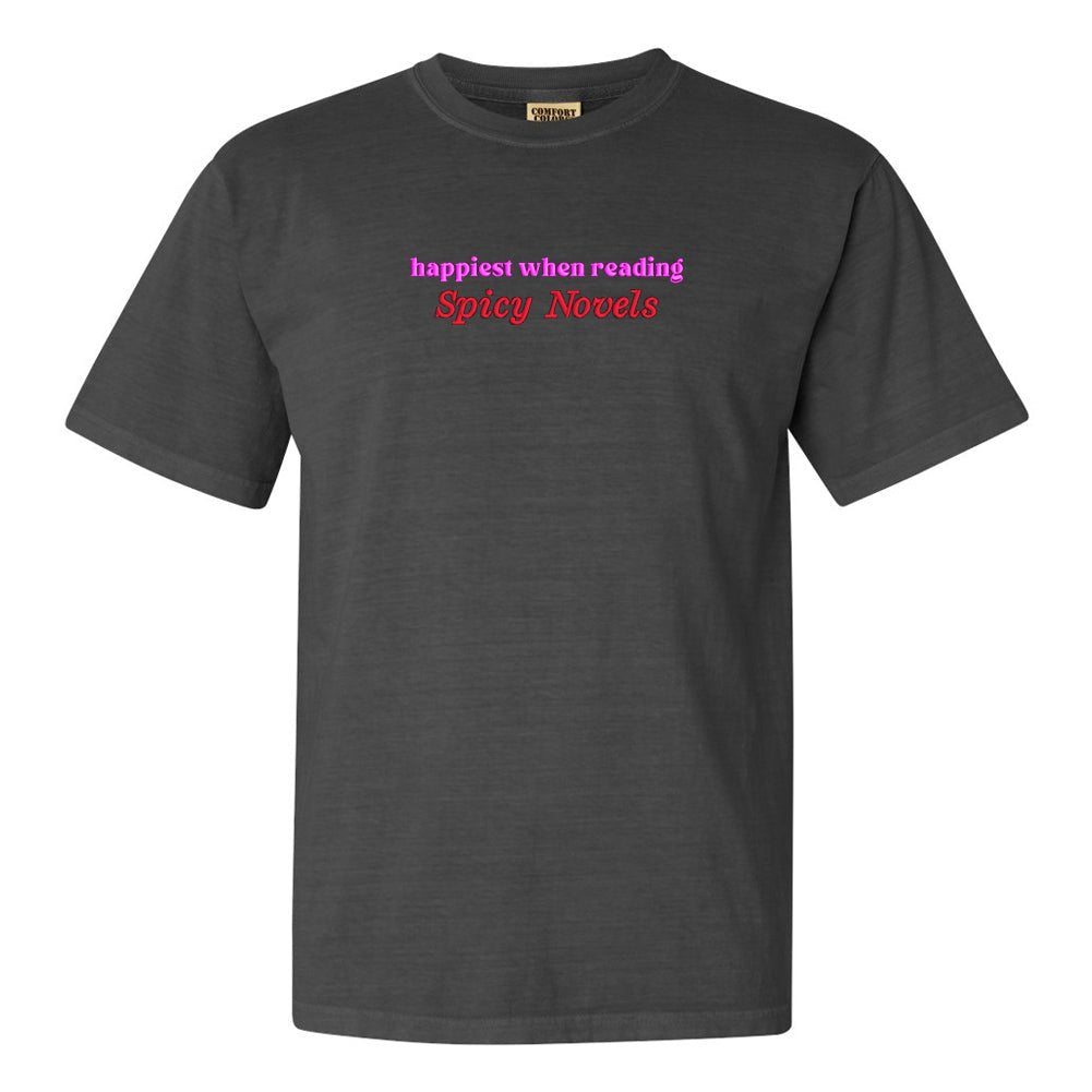 Make It Yours™ 'Happiest When Reading...' T-Shirt - United Monograms