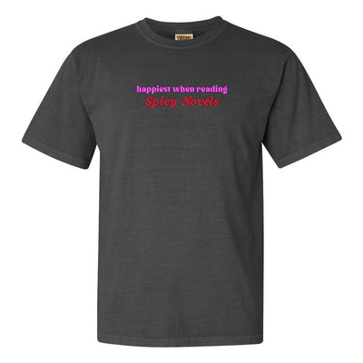 Make It Yours™ 'Happiest When Reading...' T-Shirt - United Monograms