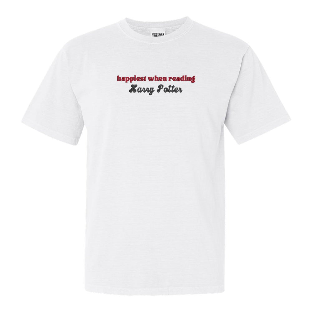 Make It Yours™ 'Happiest When Reading...' T-Shirt - United Monograms