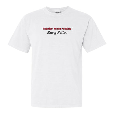 Make It Yours™ 'Happiest When Reading...' T-Shirt - United Monograms