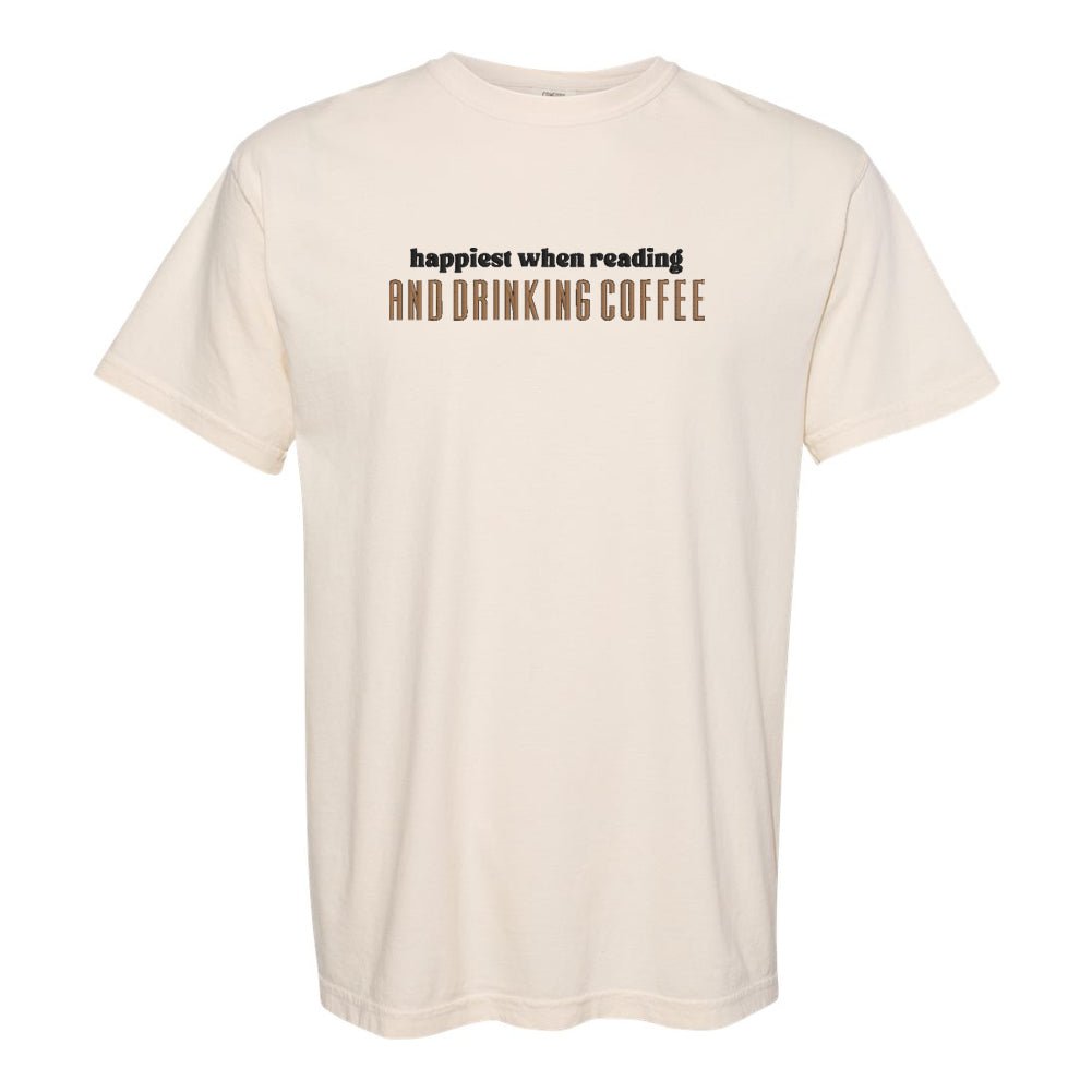 Make It Yours™ 'Happiest When Reading...' T-Shirt - United Monograms