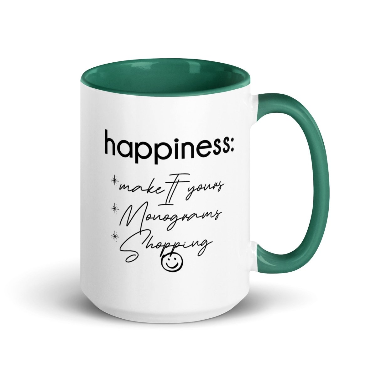 Make It Yours™ 'Happiness Checklist' Coffee Mug - United Monograms