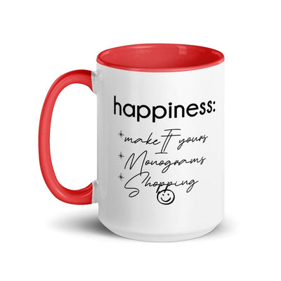 Make It Yours™ 'Happiness Checklist' Coffee Mug - United Monograms