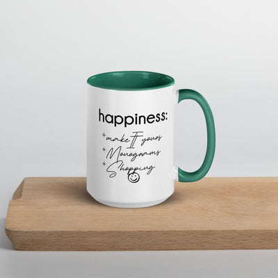 Make It Yours™ 'Happiness Checklist' Coffee Mug - United Monograms