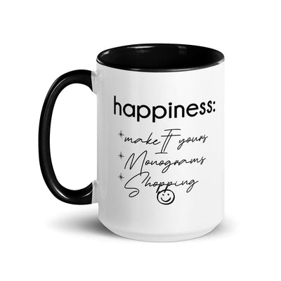 Make It Yours™ 'Happiness Checklist' Coffee Mug - United Monograms