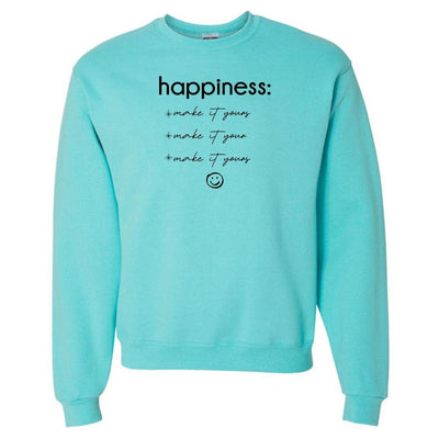 Make It Yours™ 'Happiness Checklist' Crewneck Sweatshirt - United Monograms