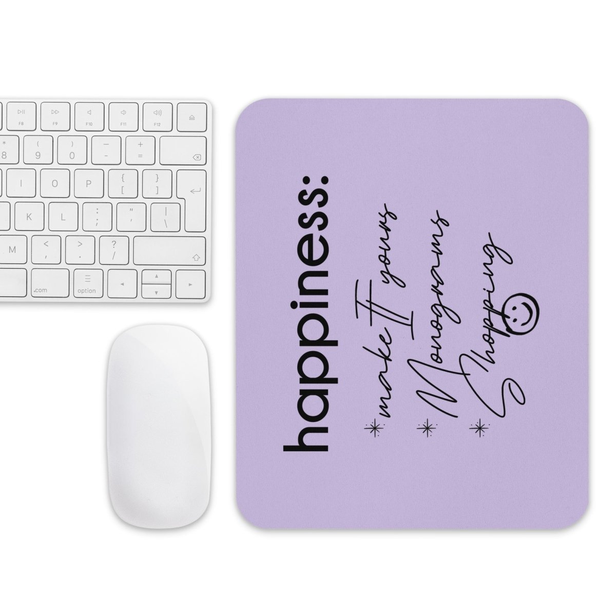 Make It Yours™ 'Happiness Checklist' Mouse Pad - United Monograms