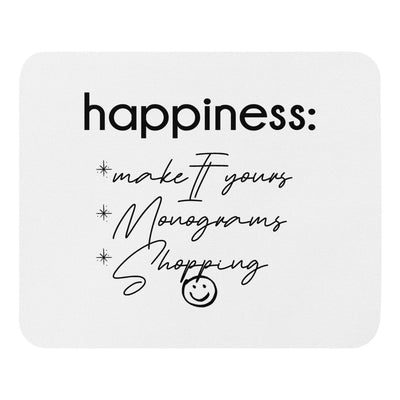 Make It Yours™ 'Happiness Checklist' Mouse Pad - United Monograms