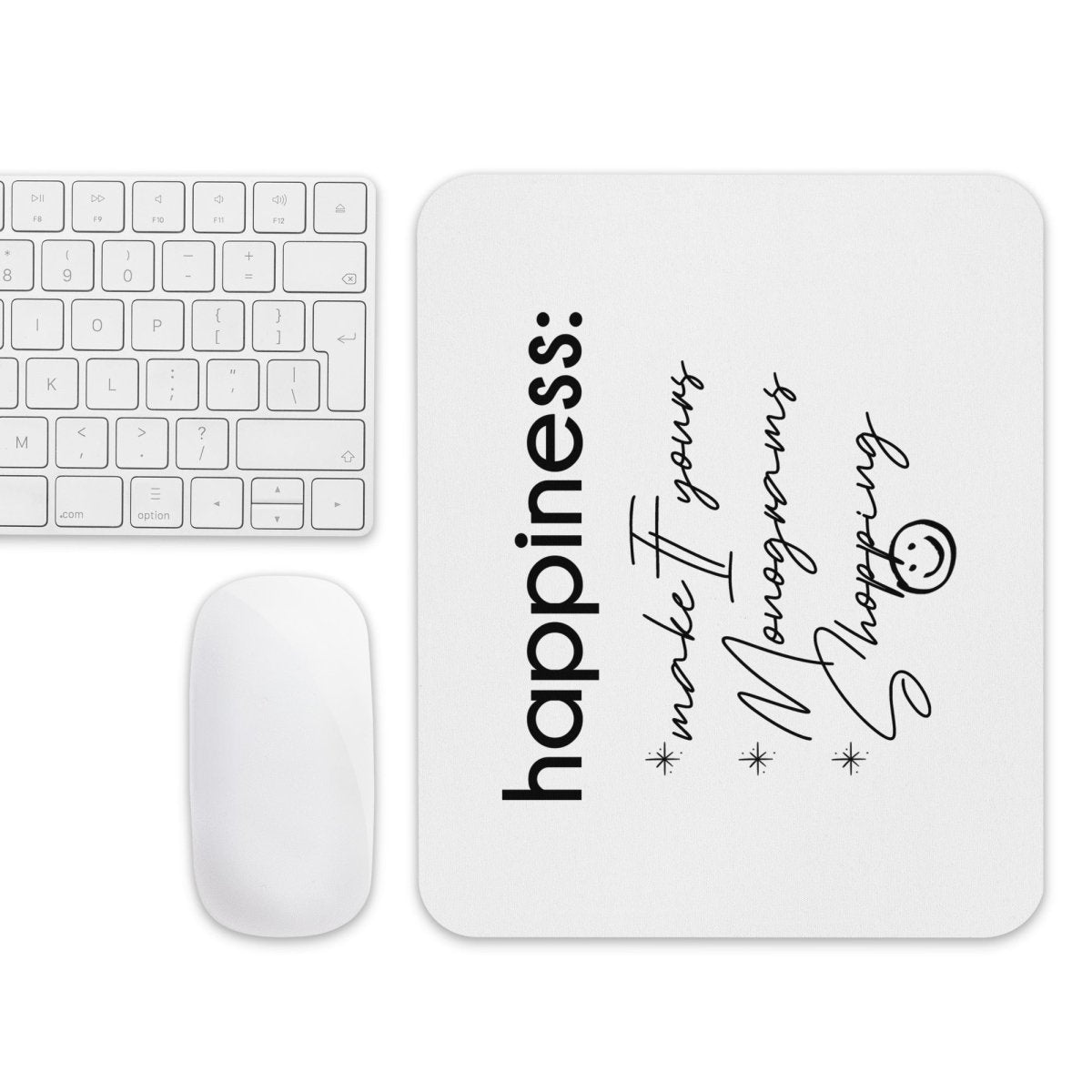 Make It Yours™ 'Happiness Checklist' Mouse Pad - United Monograms