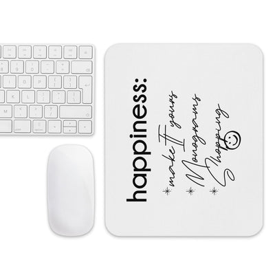 Make It Yours™ 'Happiness Checklist' Mouse Pad - United Monograms