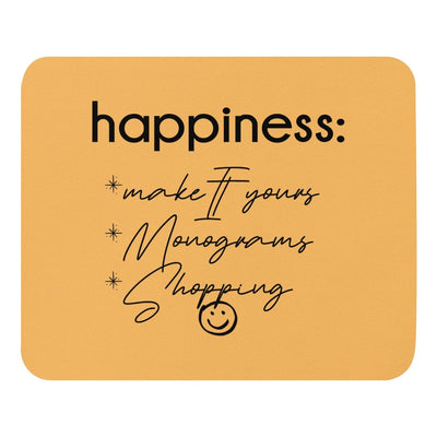 Make It Yours™ 'Happiness Checklist' Mouse Pad - United Monograms