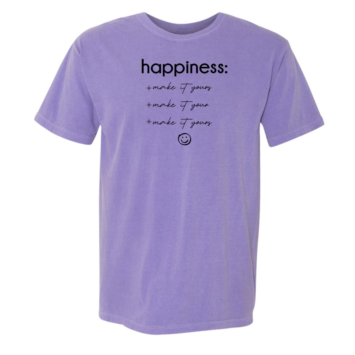 Make It Yours™ 'Happiness Checklist' T-Shirt - United Monograms