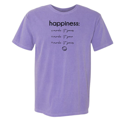 Make It Yours™ 'Happiness Checklist' T-Shirt - United Monograms