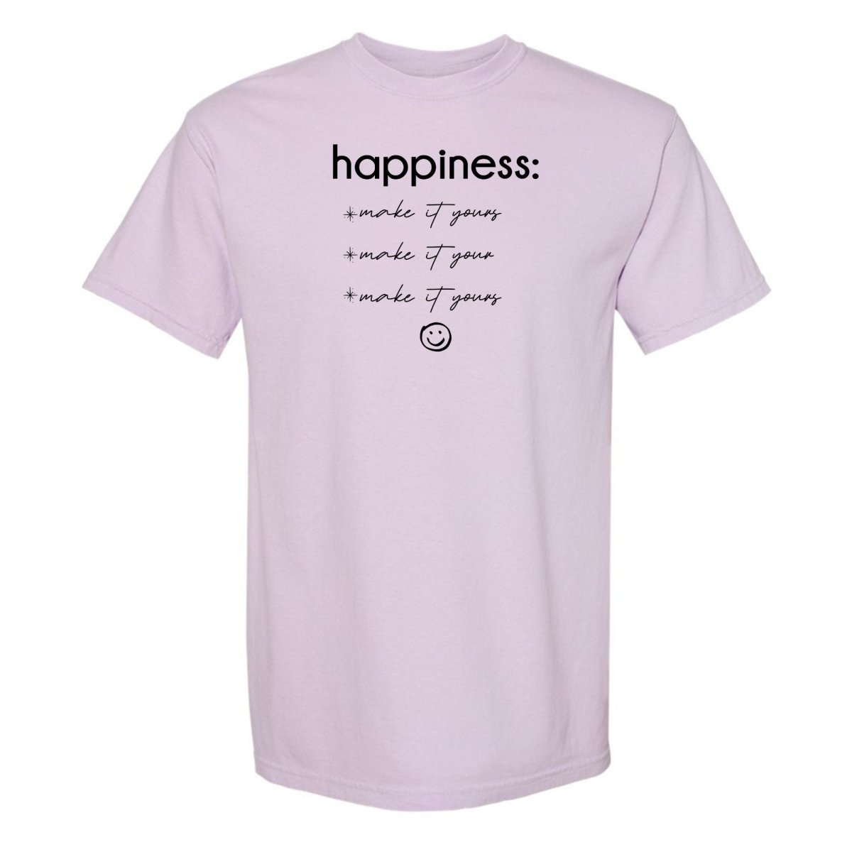 Make It Yours™ 'Happiness Checklist' T-Shirt - United Monograms
