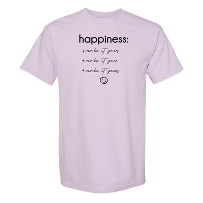 Make It Yours™ 'Happiness Checklist' T-Shirt - United Monograms