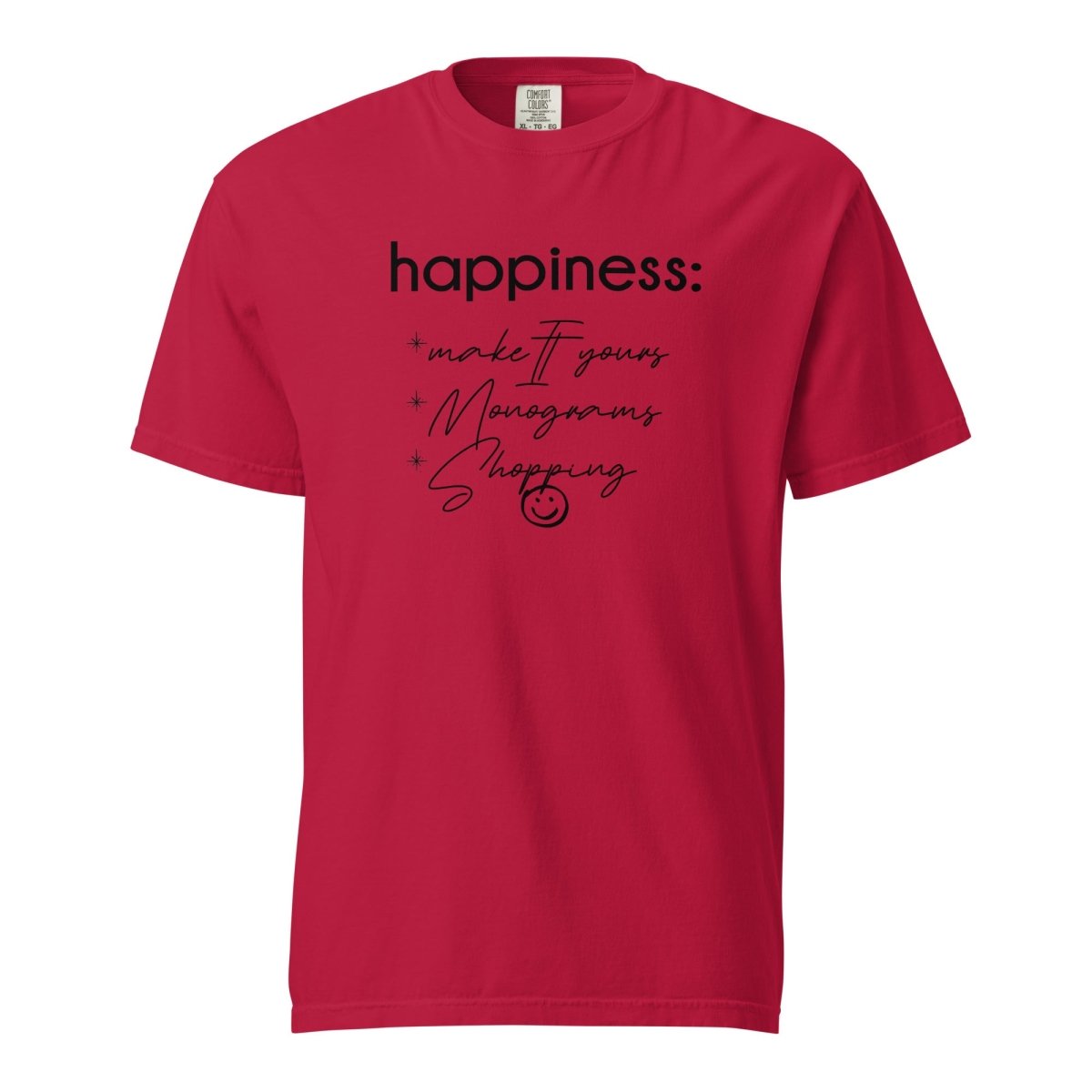 Make It Yours™ 'Happiness Checklist' T-Shirt - United Monograms
