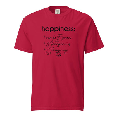 Make It Yours™ 'Happiness Checklist' T-Shirt - United Monograms