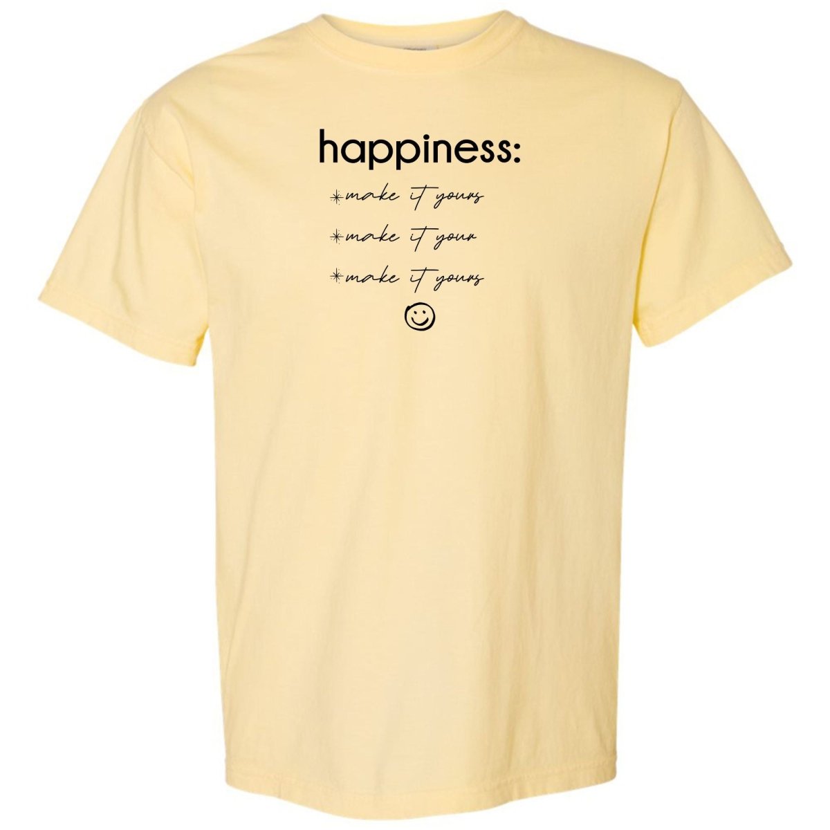 Make It Yours™ 'Happiness Checklist' T-Shirt - United Monograms