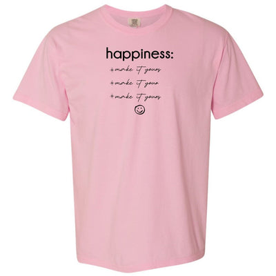 Make It Yours™ 'Happiness Checklist' T-Shirt - United Monograms