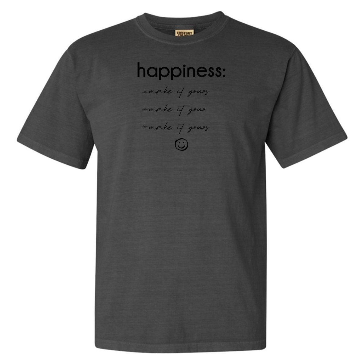 Make It Yours™ 'Happiness Checklist' T-Shirt - United Monograms