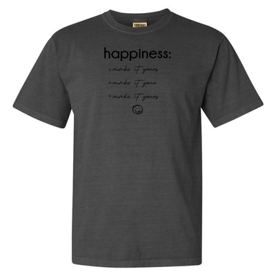 Make It Yours™ 'Happiness Checklist' T-Shirt - United Monograms