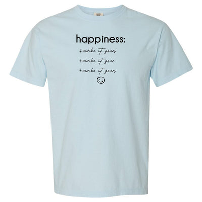 Make It Yours™ 'Happiness Checklist' T-Shirt - United Monograms