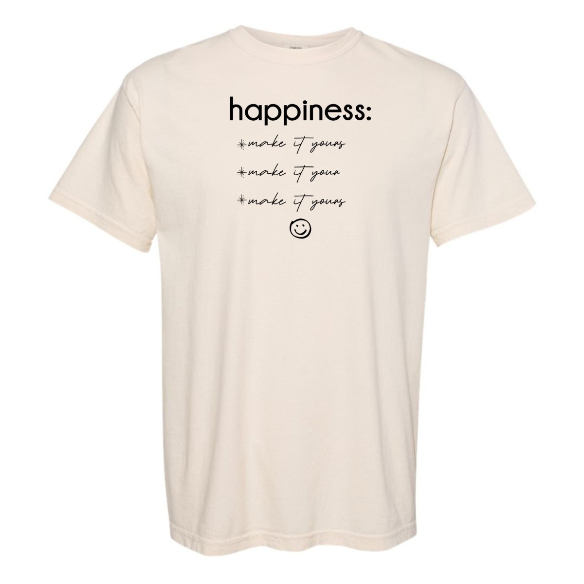 Make It Yours™ 'Happiness Checklist' T-Shirt - United Monograms