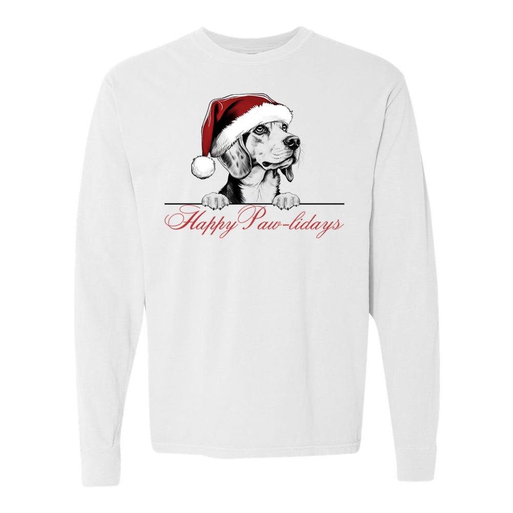 Make It Yours™ 'Happy Paw-lidays' Long Sleeve - United Monograms