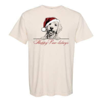 Make It Yours™ 'Happy Paw-lidays' Tee - United Monograms