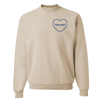 Make It Yours™ Heart Names Crewneck Sweatshirt - United Monograms