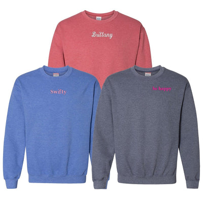 Make It Yours™ Heather Crewneck Sweatshirt - United Monograms