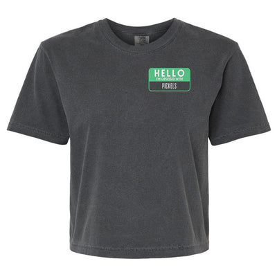 Make It Yours™ 'Hello, I'm Obsessed With...' Comfort Colors Boxy T-Shirt - United Monograms