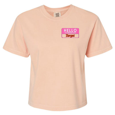 Make It Yours™ 'Hello, I'm Obsessed With...' Comfort Colors Boxy T-Shirt - United Monograms