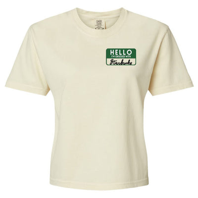 Make It Yours™ 'Hello, I'm Obsessed With...' Comfort Colors Boxy T-Shirt - United Monograms