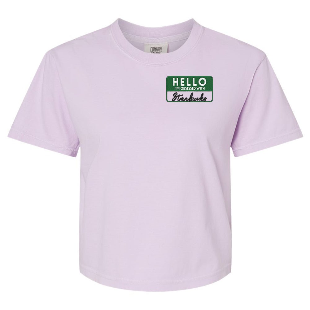 Make It Yours™ 'Hello, I'm Obsessed With...' Comfort Colors Boxy T-Shirt - United Monograms
