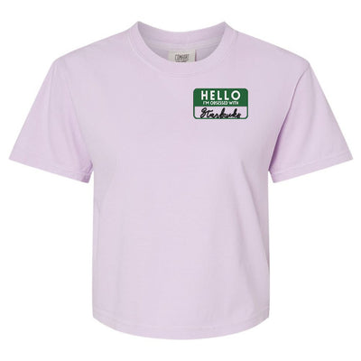 Make It Yours™ 'Hello, I'm Obsessed With...' Comfort Colors Boxy T-Shirt - United Monograms