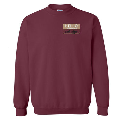 Make It Yours™ 'Hello, I'm Obsessed With...' Crewneck Sweatshirt - United Monograms