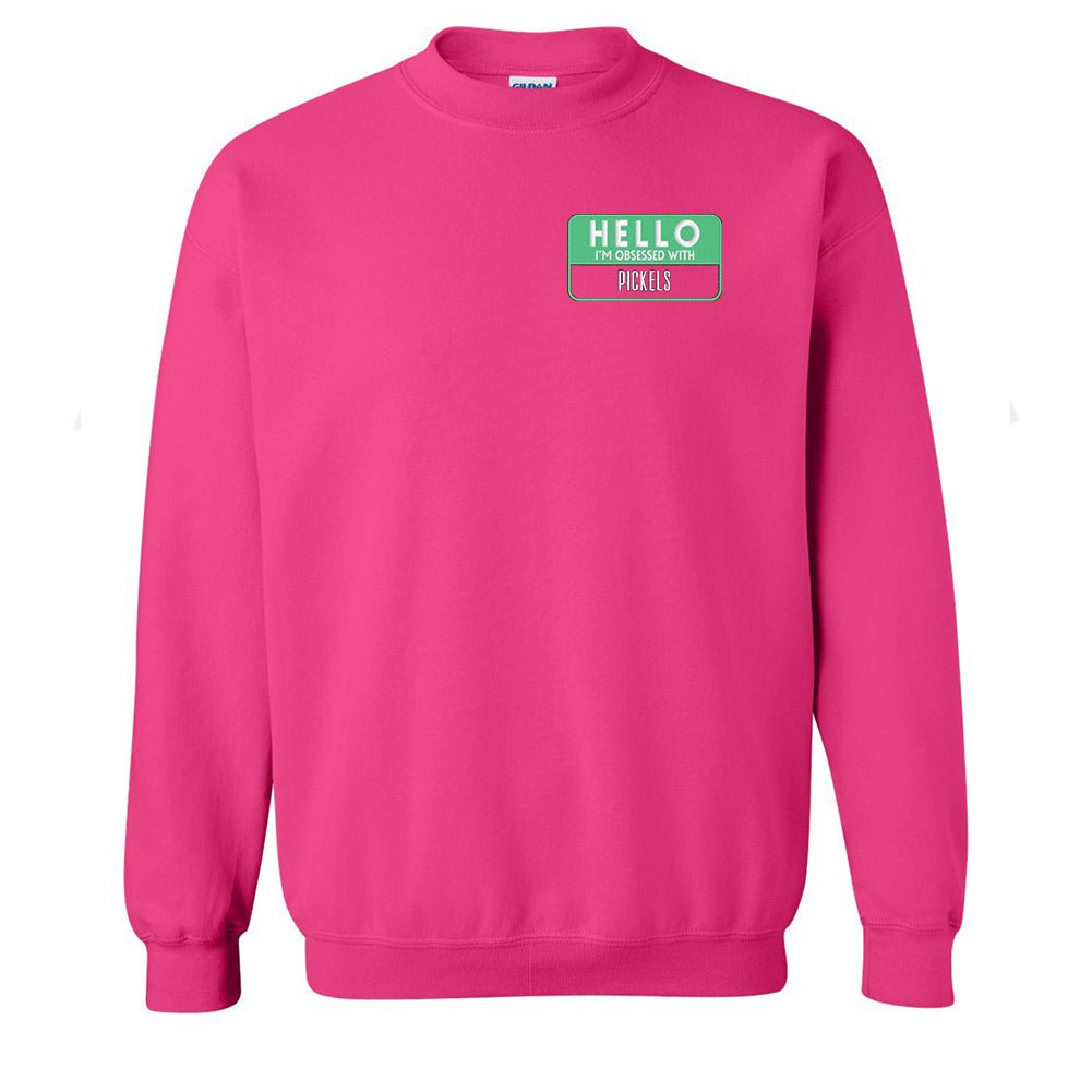Make It Yours™ 'Hello, I'm Obsessed With...' Crewneck Sweatshirt - United Monograms