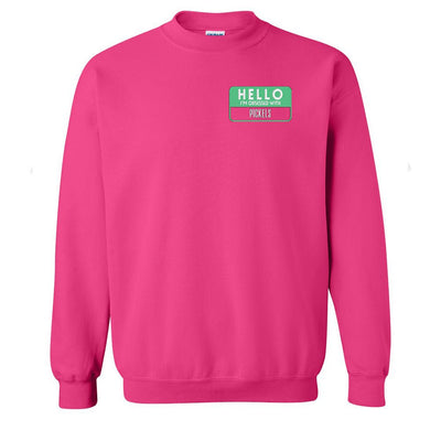 Make It Yours™ 'Hello, I'm Obsessed With...' Crewneck Sweatshirt - United Monograms