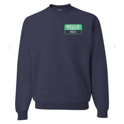 Make It Yours™ 'Hello, I'm Obsessed With...' Crewneck Sweatshirt - United Monograms