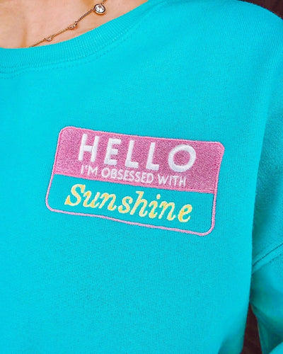Make It Yours™ 'Hello, I'm Obsessed With...' Crewneck Sweatshirt - United Monograms