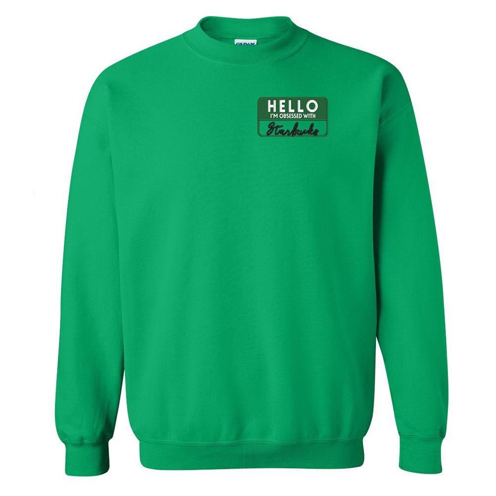Make It Yours™ 'Hello, I'm Obsessed With...' Crewneck Sweatshirt - United Monograms