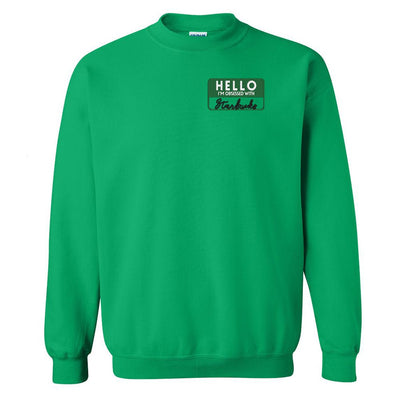 Make It Yours™ 'Hello, I'm Obsessed With...' Crewneck Sweatshirt - United Monograms