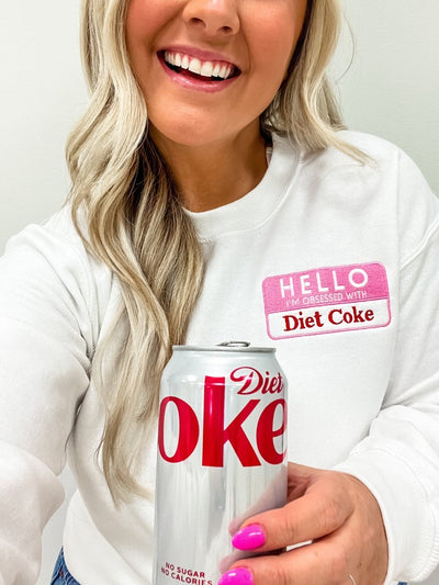 Make It Yours™ 'Hello, I'm Obsessed With...' Crewneck Sweatshirt - United Monograms