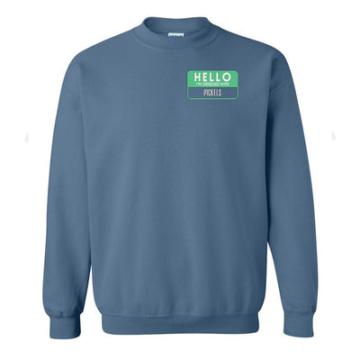 Make It Yours™ 'Hello, I'm Obsessed With...' Crewneck Sweatshirt - United Monograms